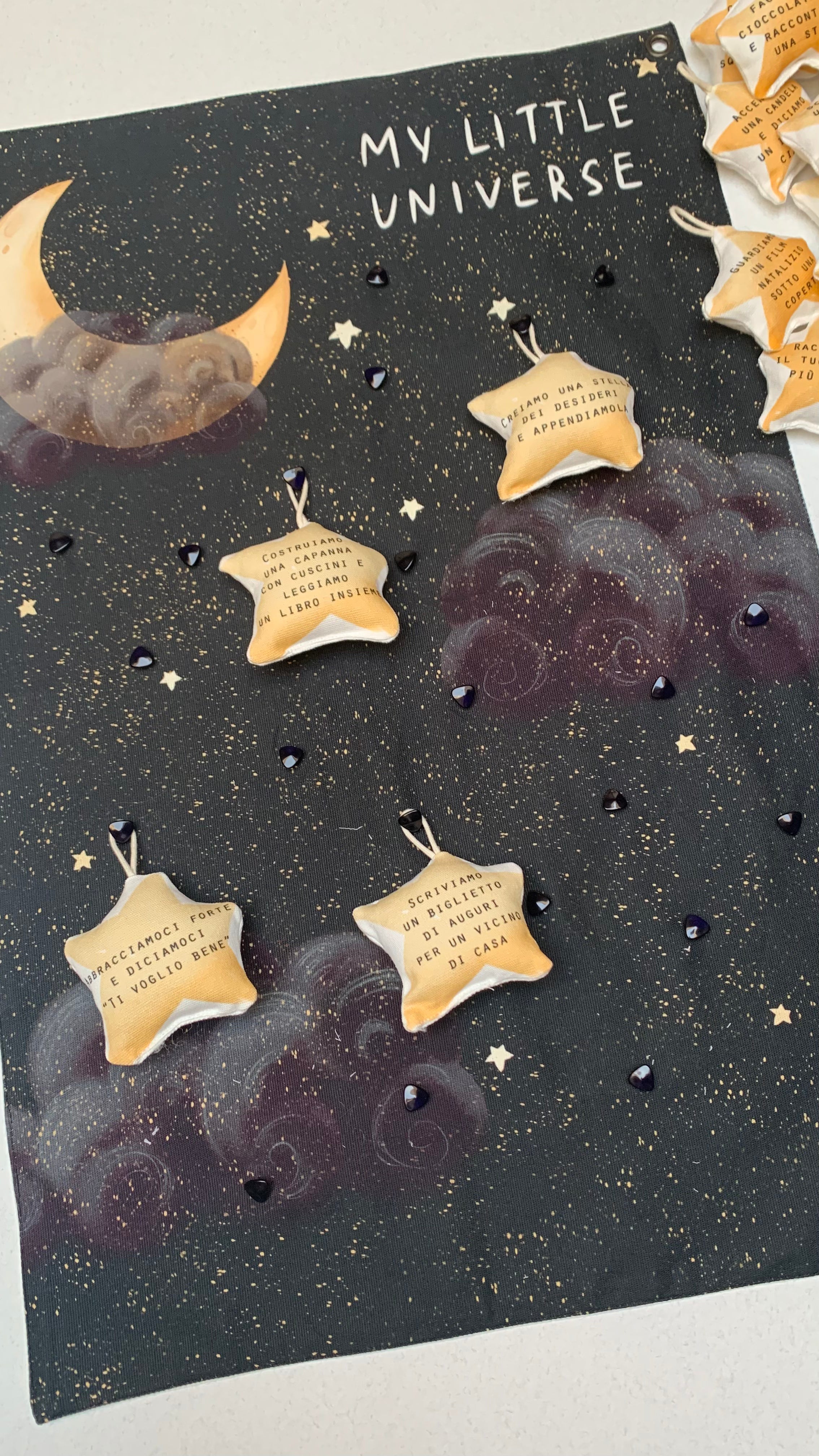 My little universe- un cielo che si riempie di gesti, parole e ricordi.