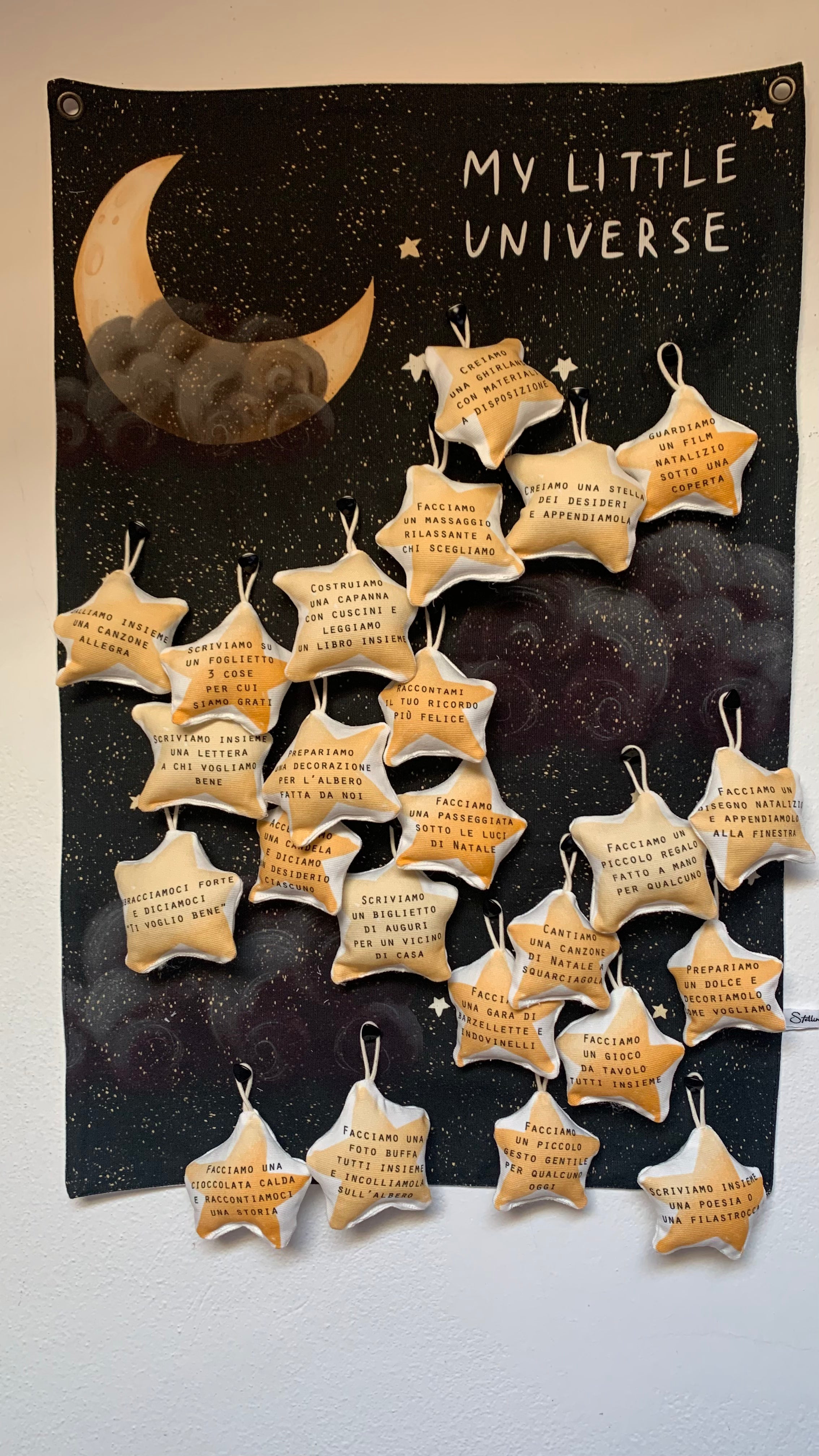 My little universe- un cielo che si riempie di gesti, parole e ricordi.