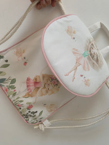 Zainetto asilo bimba tema ballerina Stelline a Pois