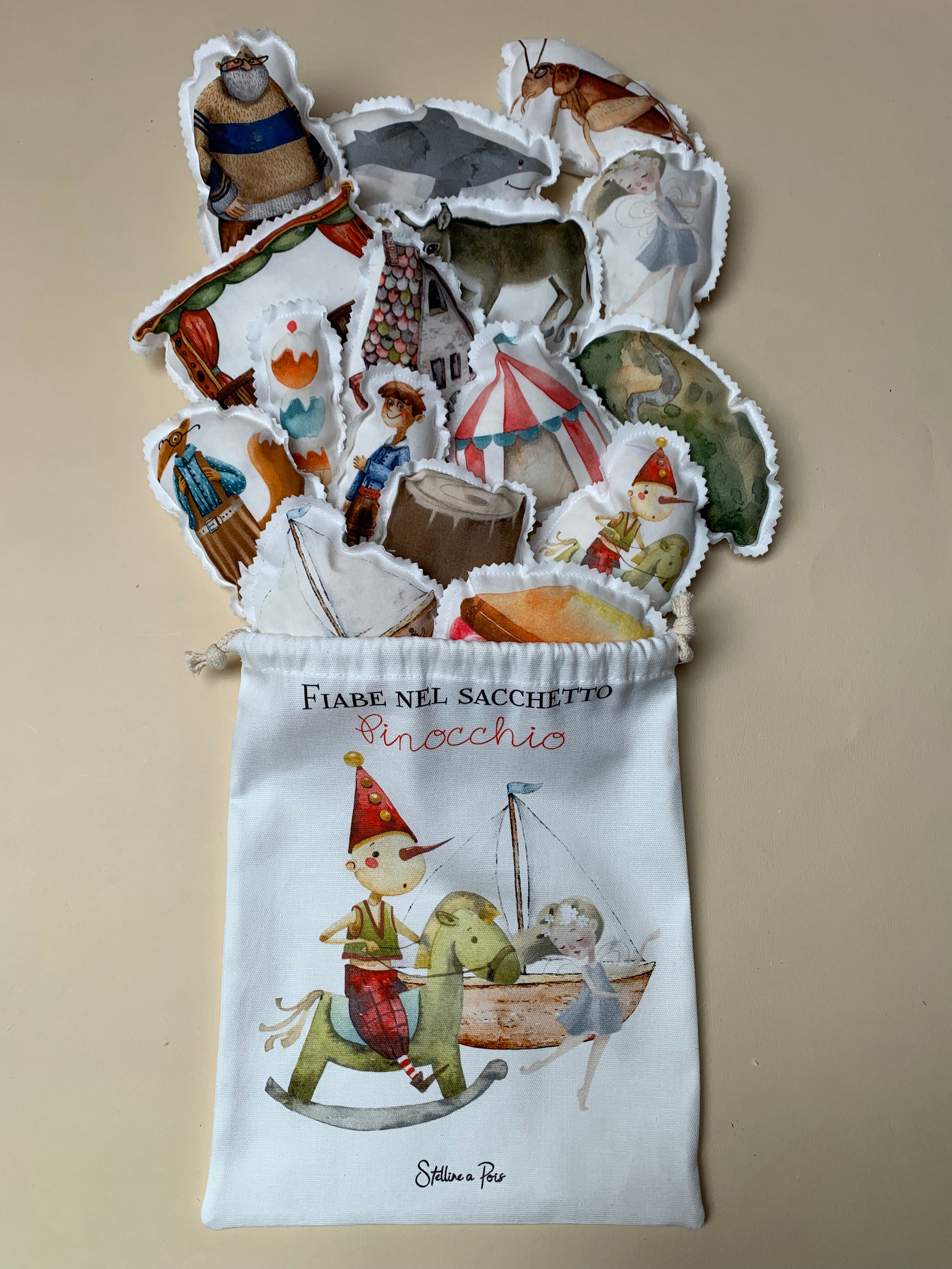 Gioco educativo: la fiaba nel sacchetto "Pinocchio"